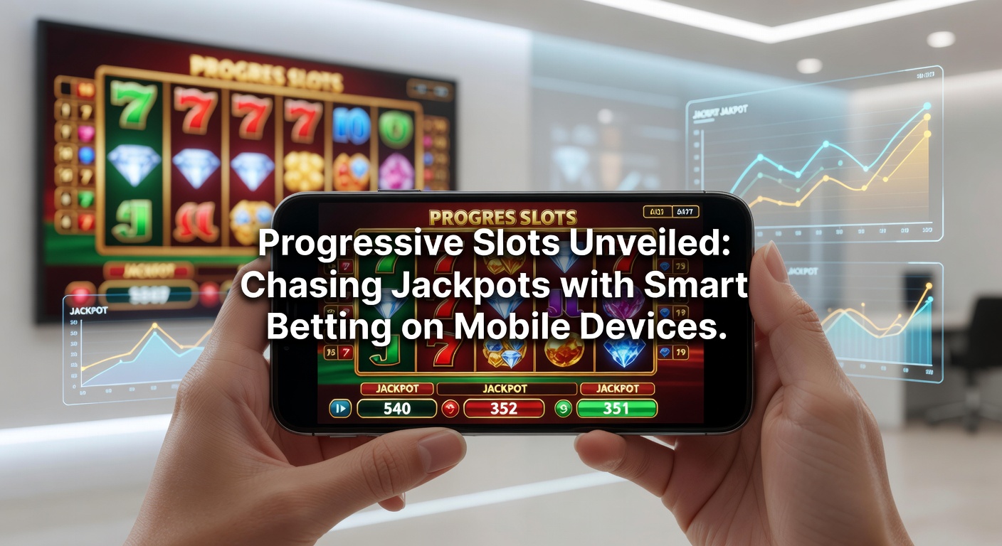 Smartphone mit laufendem Progressive-Slot-Spiel, Jackpot-Meter im Aufstieg, umgeben von Betting-Apps