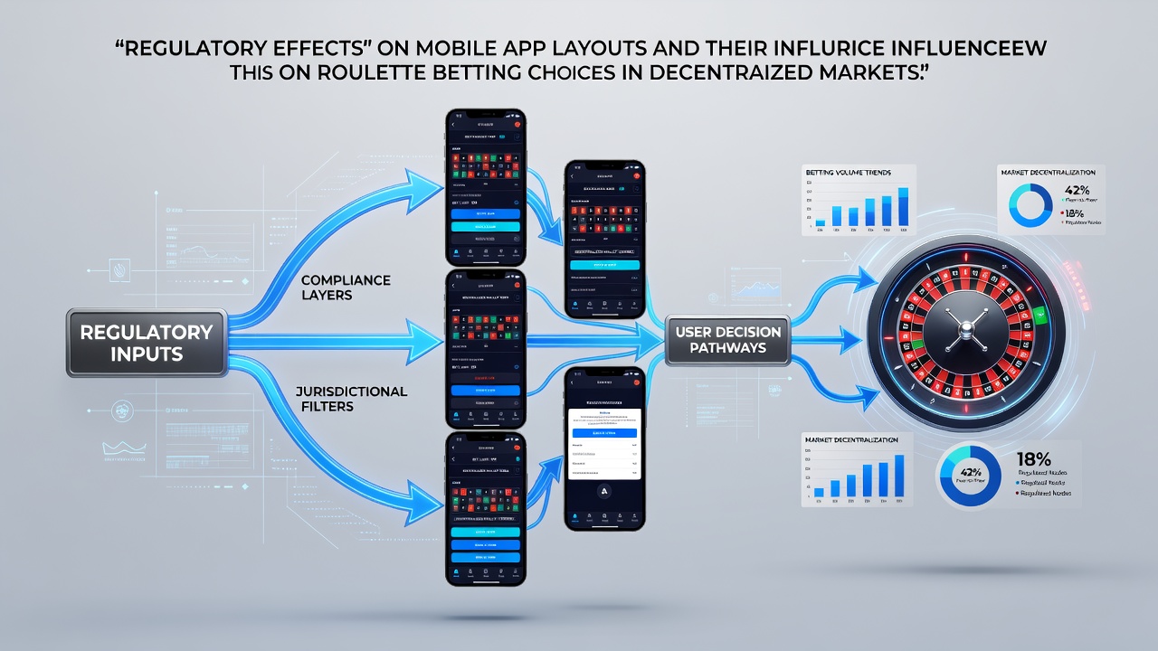 Mobile App-Layouts für Roulette in regulierten dezentralen Märkten